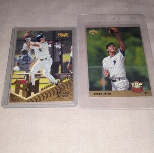 93' Derek Jeter rookie card & 96' pinnacle card